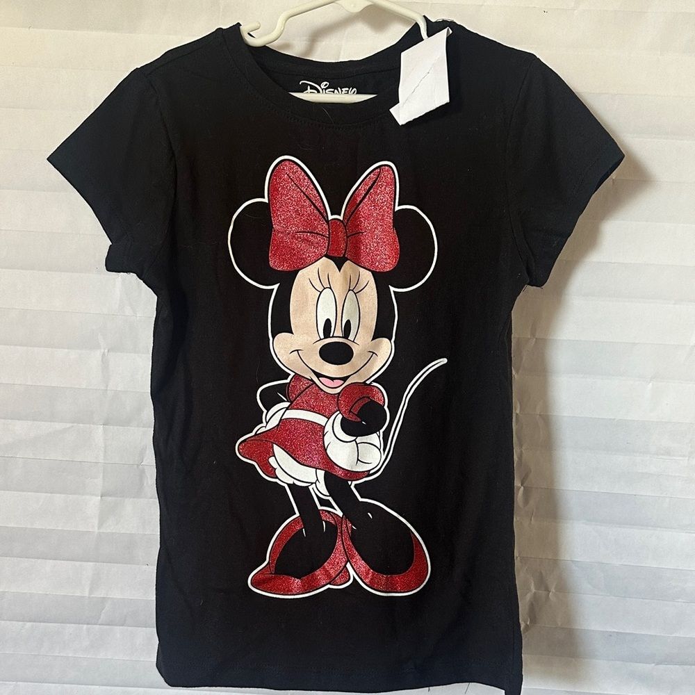 Disney Minnie Mouse Graphic Tee – Black – Girls 7/8